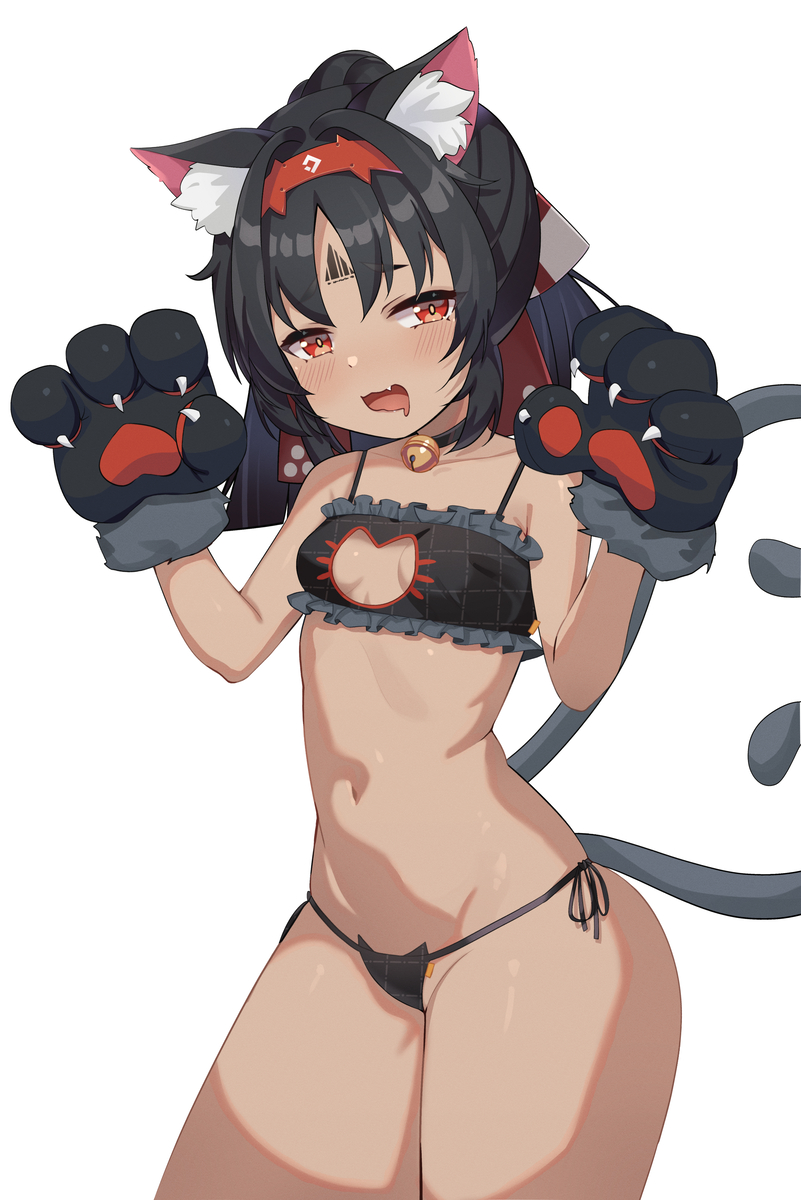 This is a pixiv picture whose title is neko.
