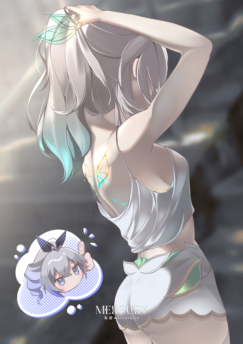 This is a pixiv picture whose title is 流螢.