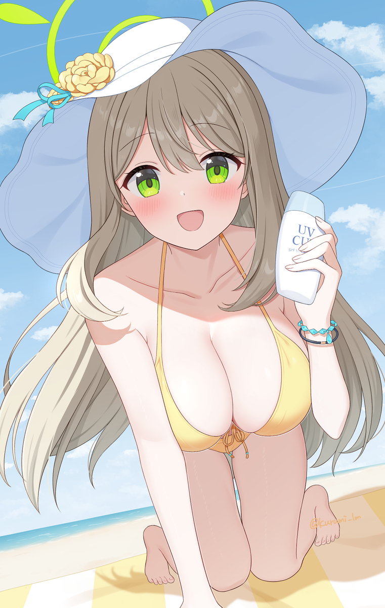 This is a pixiv picture whose title is 日焼け止め塗ってあげます☆.