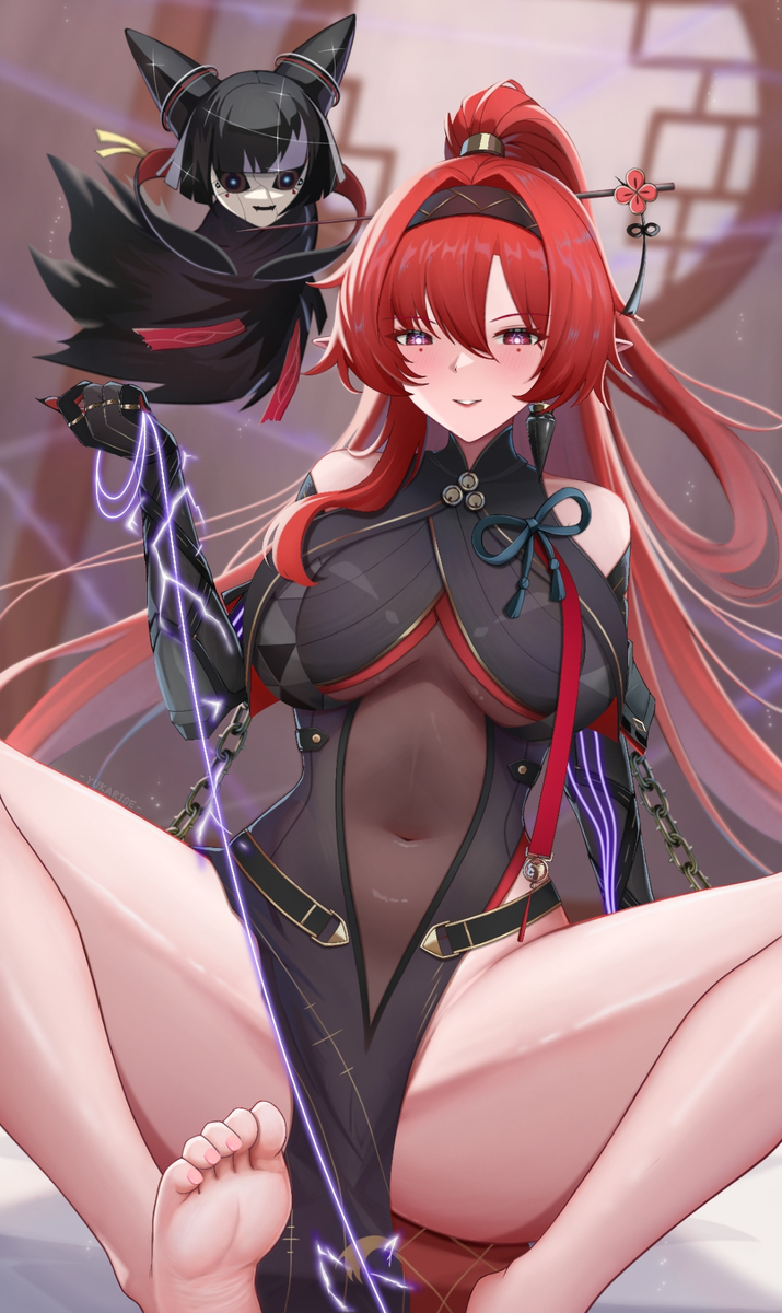 This is a pixiv picture whose title is Yinlin - Wuthering Waves.