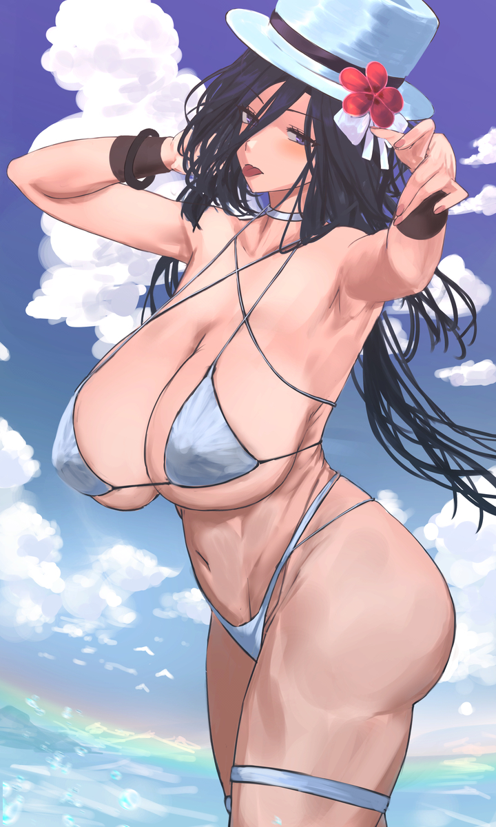 This is a pixiv picture whose title is クロリンデ（水着）.