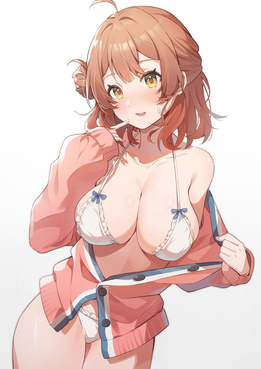This is a pixiv picture whose title is 水着佑芽.