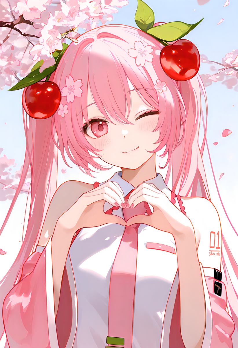 This is a pixiv picture whose title is Miku来给你送高考祝福辣..