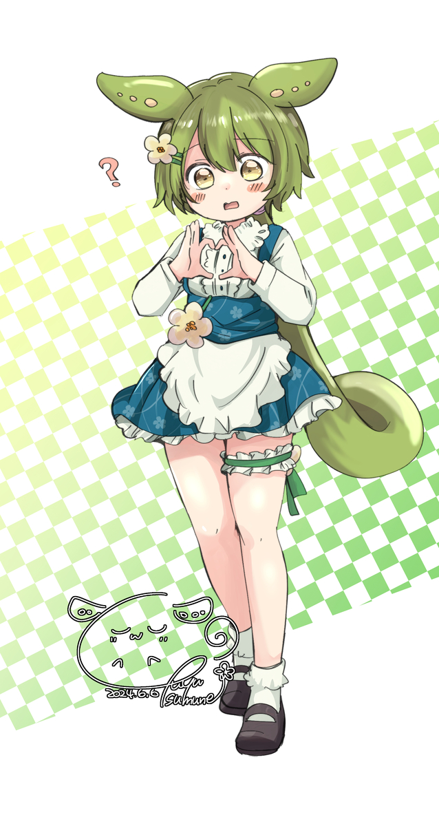 This is a pixiv picture whose title is 太ももむちむちのずんだもん…….