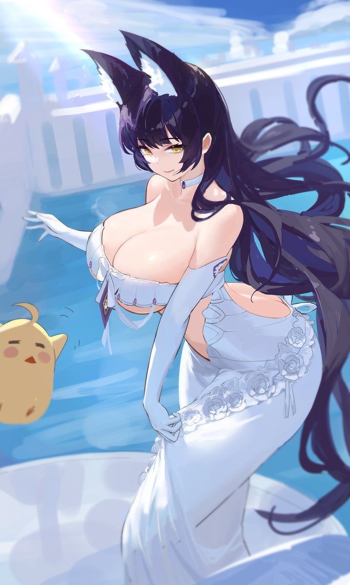 This is a pixiv picture whose title is 武藏婚纱.