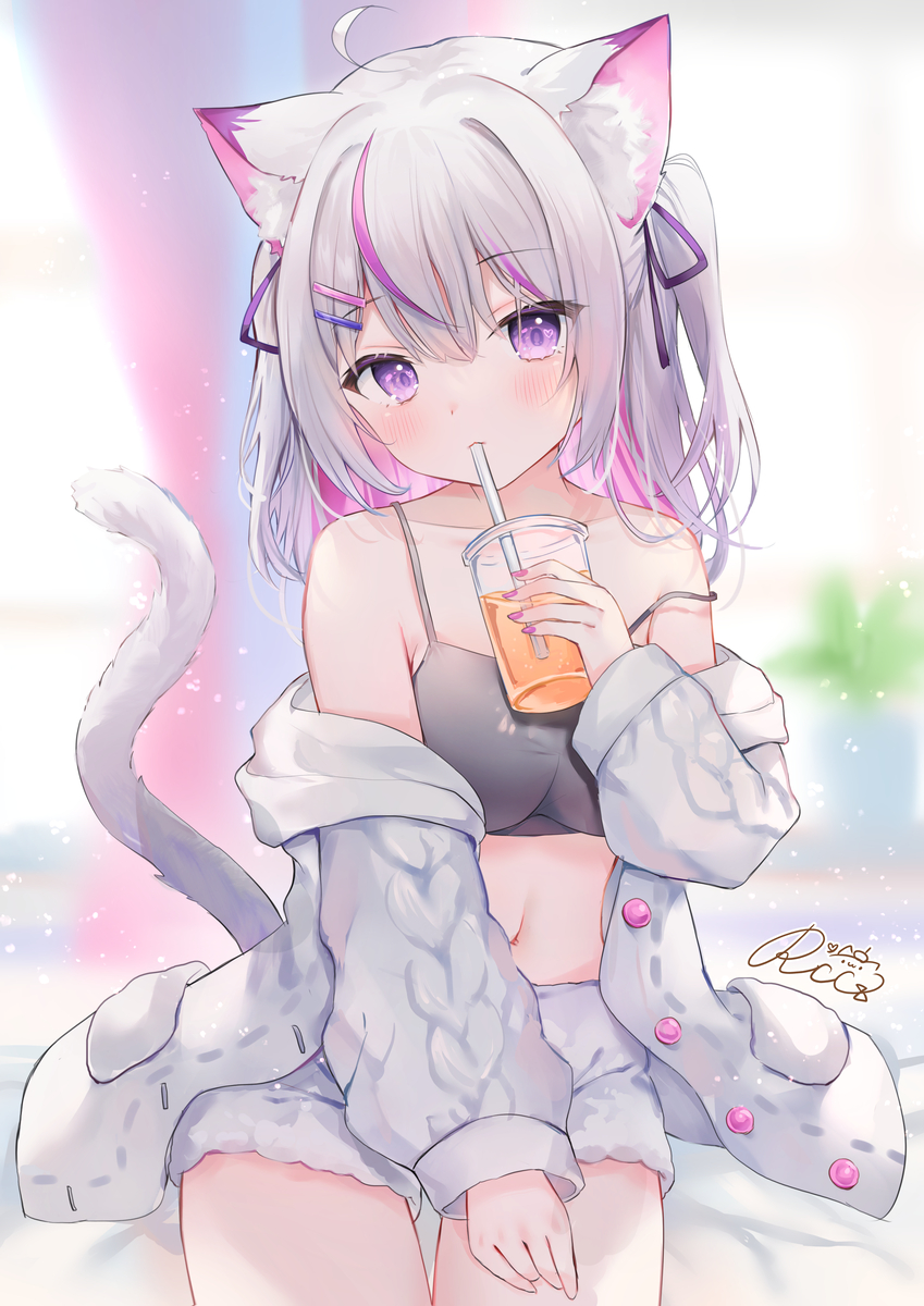 This is a pixiv picture whose title is chill.