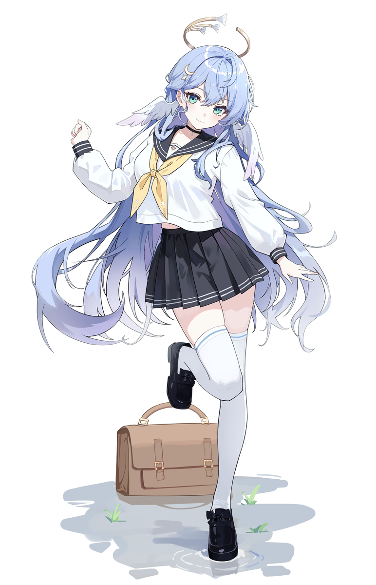 This is a pixiv picture whose title is jk知更鸟.