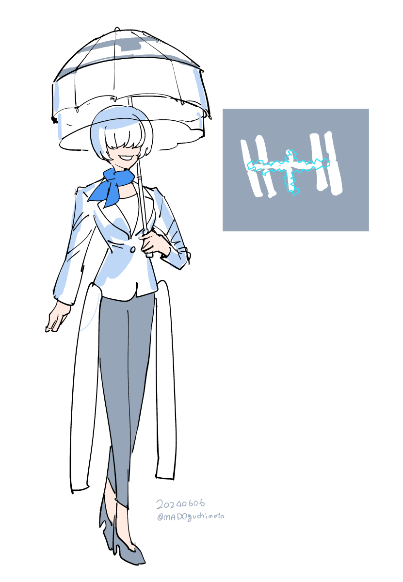 This is a pixiv picture whose title is 傘みたい.