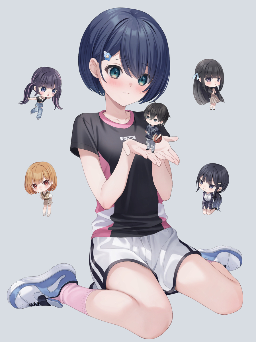 This is a pixiv picture whose title is 『男女比1：5の世界でも普通に生きられると思った？②』.