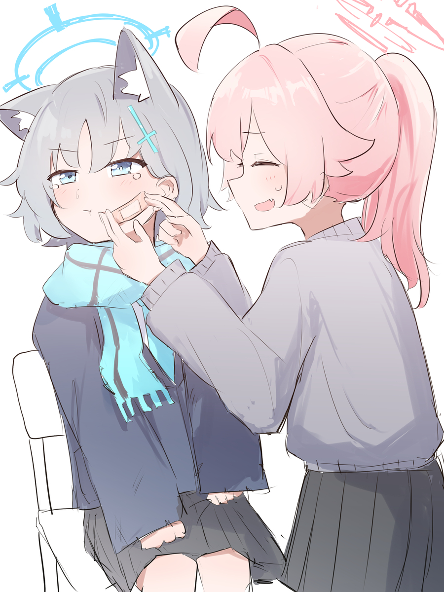 This is a pixiv picture whose title is あったか～いアビドスすき........
