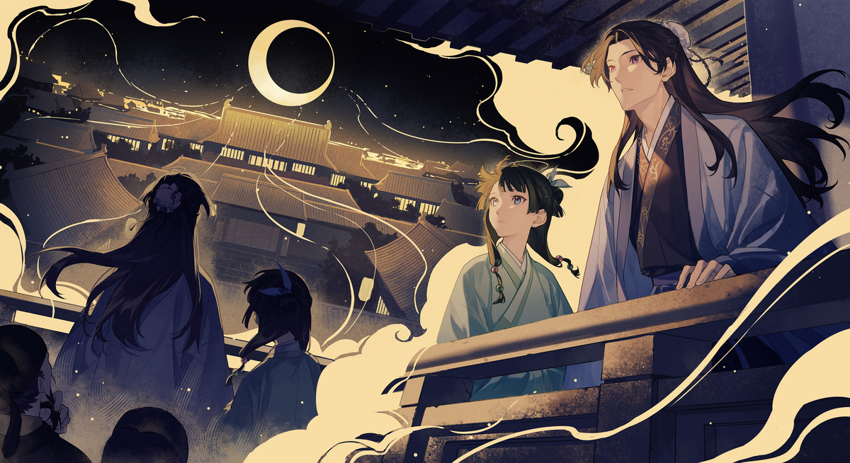 This is a pixiv picture whose title is 猫に導かれた先.