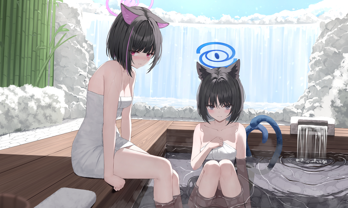 This is a pixiv picture whose title is カズサ&キキョウ.