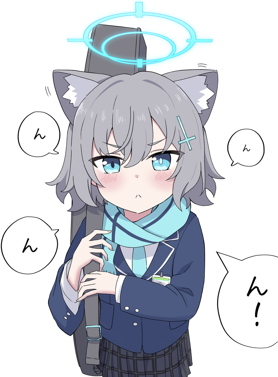 This is a pixiv picture whose title is 1年生シロコ.