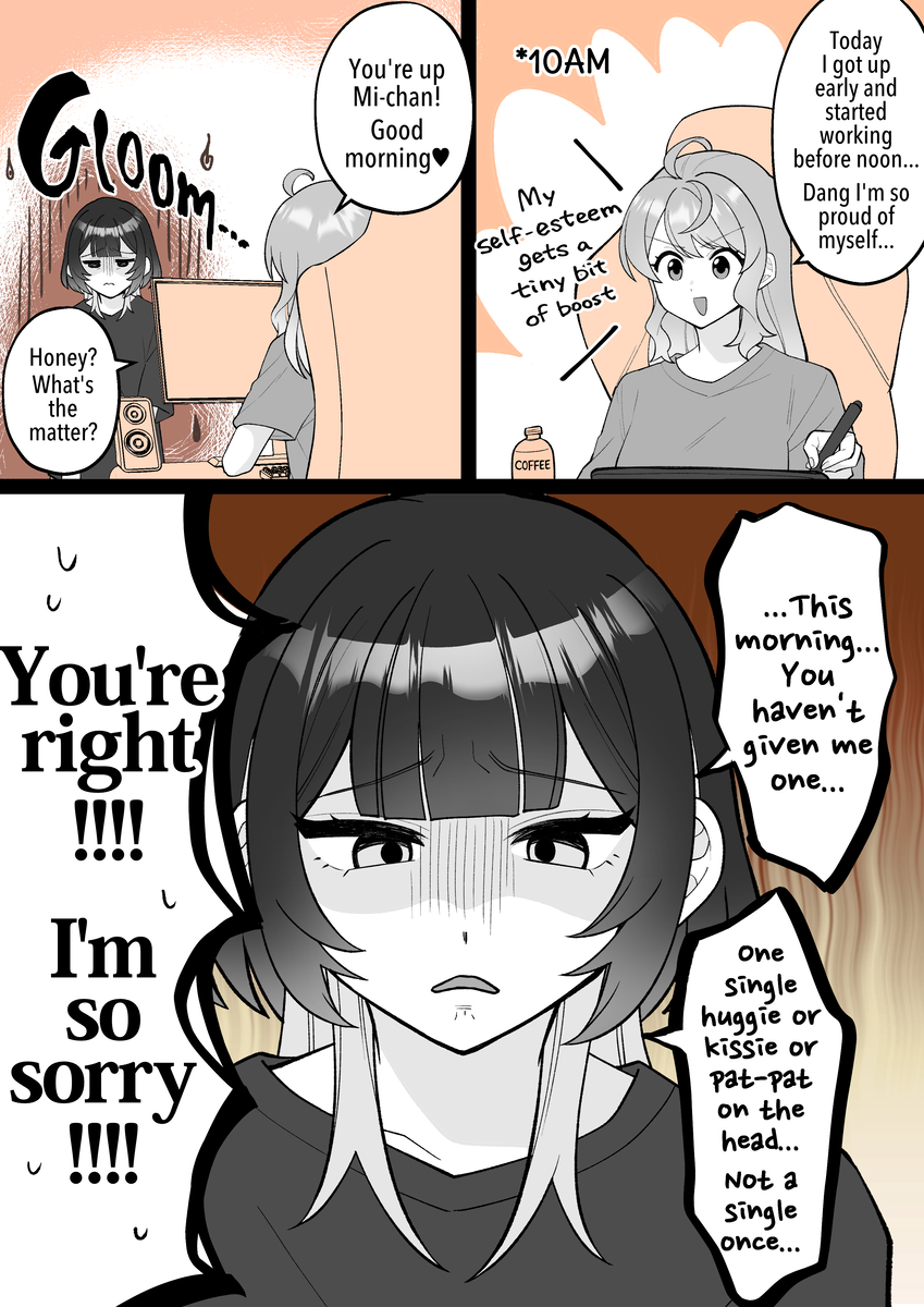 This is a pixiv picture whose title is 【EN】The Morning Ritual.