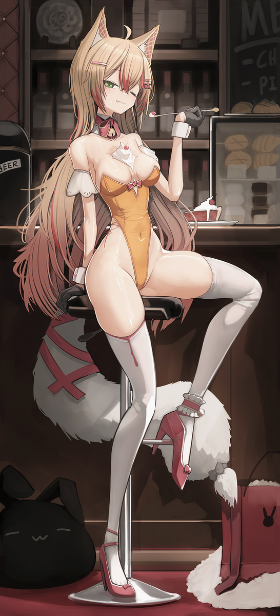 This is a pixiv picture whose title is Skeb(バニー).