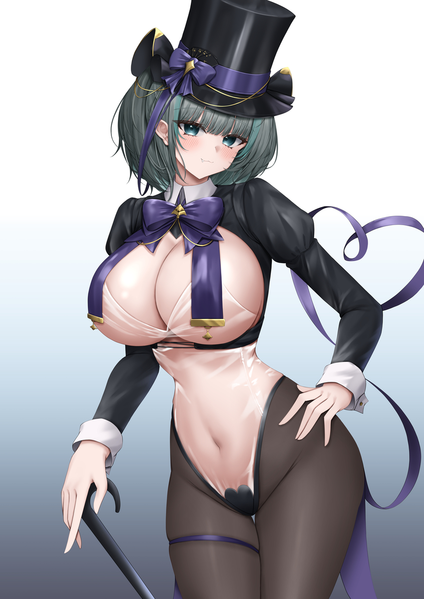 This is a pixiv picture whose title is チェシャー/アズールレーン.