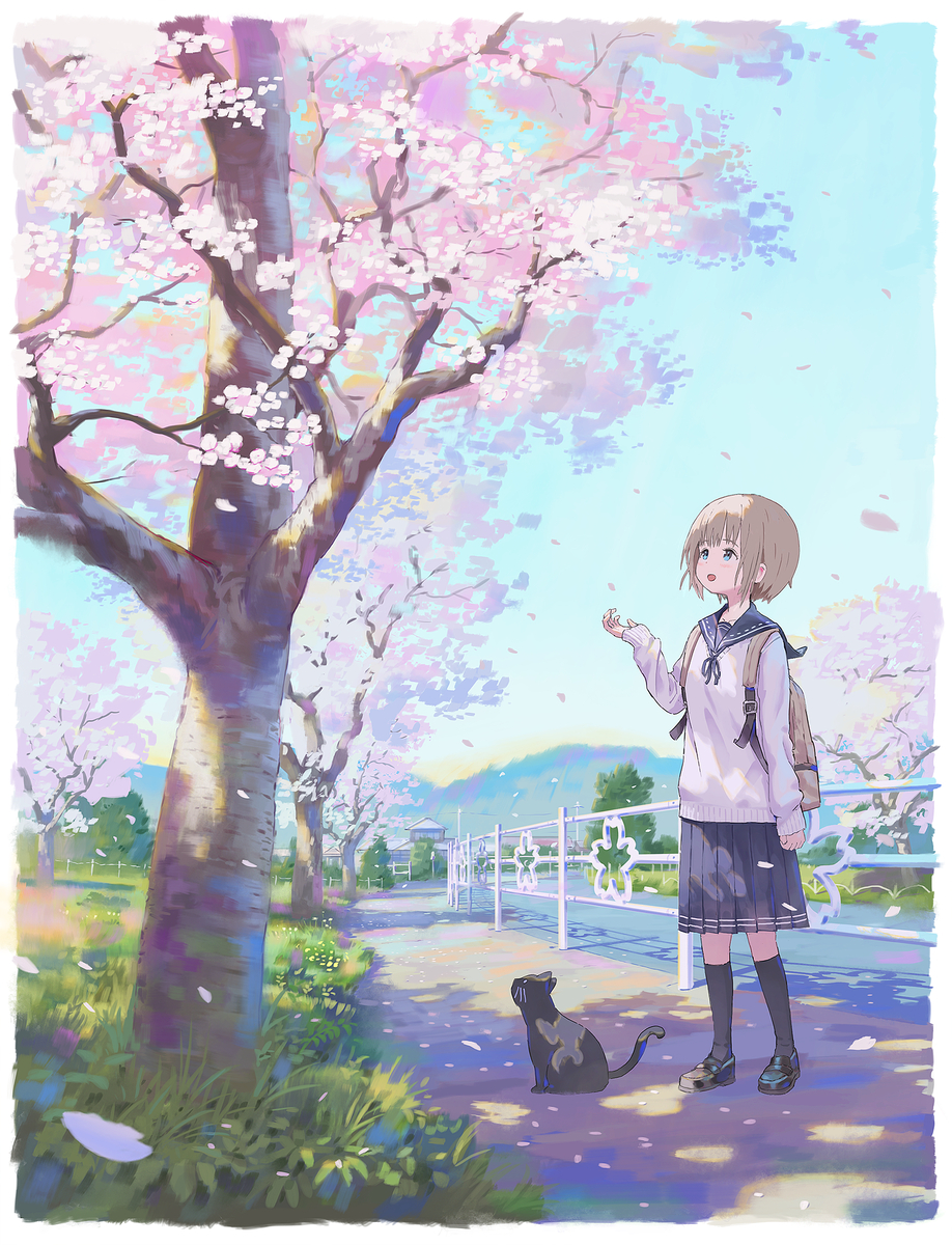 This is a pixiv picture whose title is 桜.