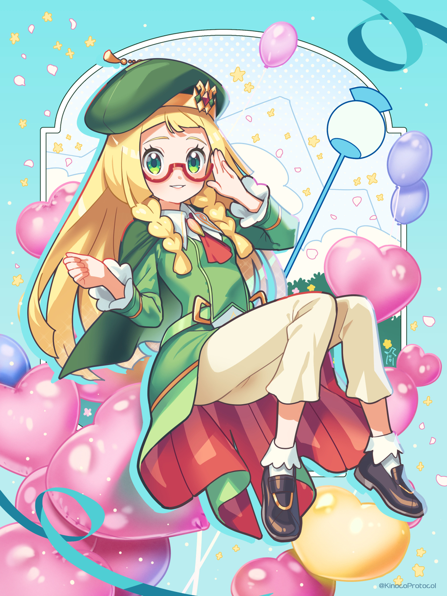 This is a pixiv picture whose title is リーリエ（チャンピオンベル衣装）.