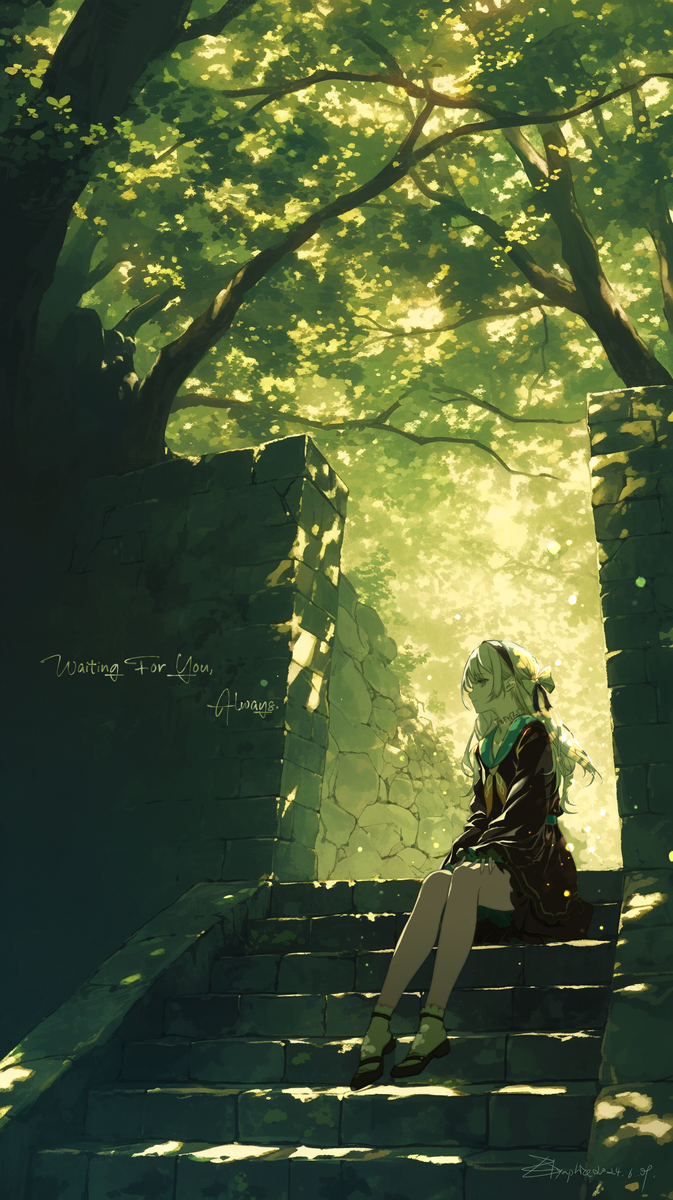 This is a pixiv picture whose title is Waiting for You.