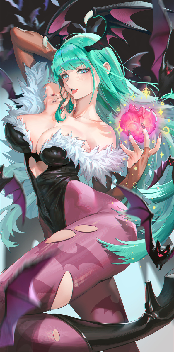 This is a pixiv picture whose title is モリガン.