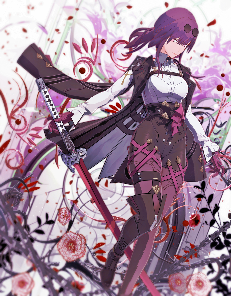 This is a pixiv picture whose title is 【崩壊スターレイル MMD】カフカさん その３.