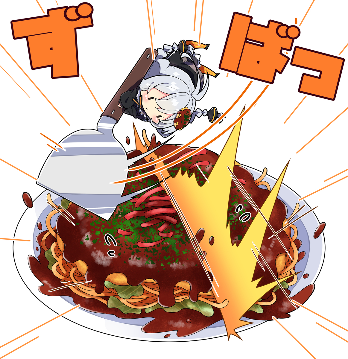 This is a pixiv picture whose title is お好み焼きあかり。.