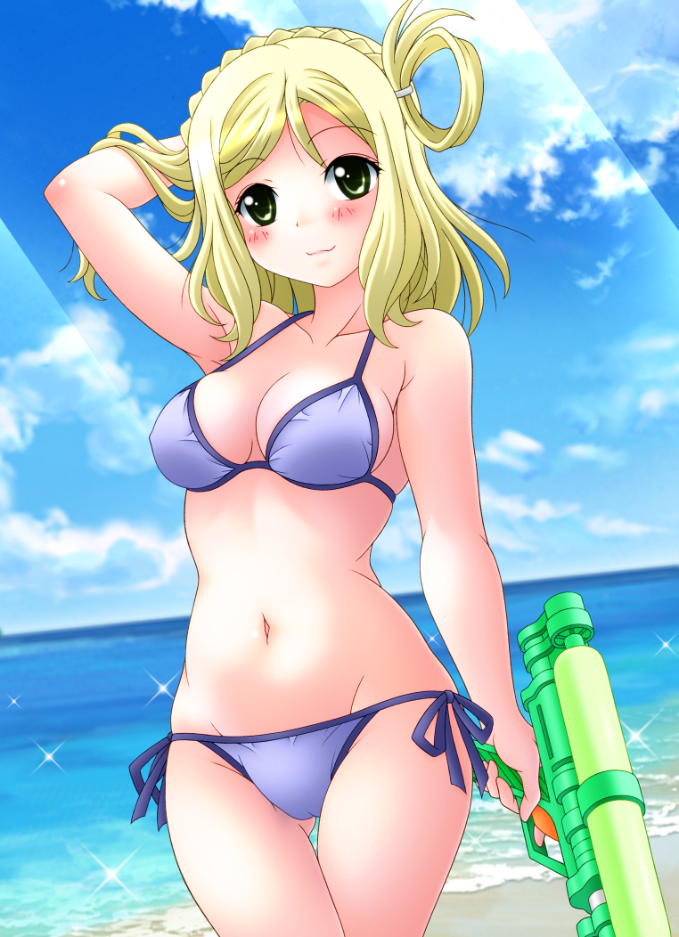 This is a pixiv picture whose title is 華麗…鞠莉SUMMER!!.