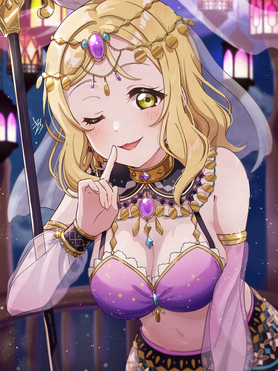 This is a pixiv picture whose title is 鞠莉ちゃんお誕生日おめでとうございます！.