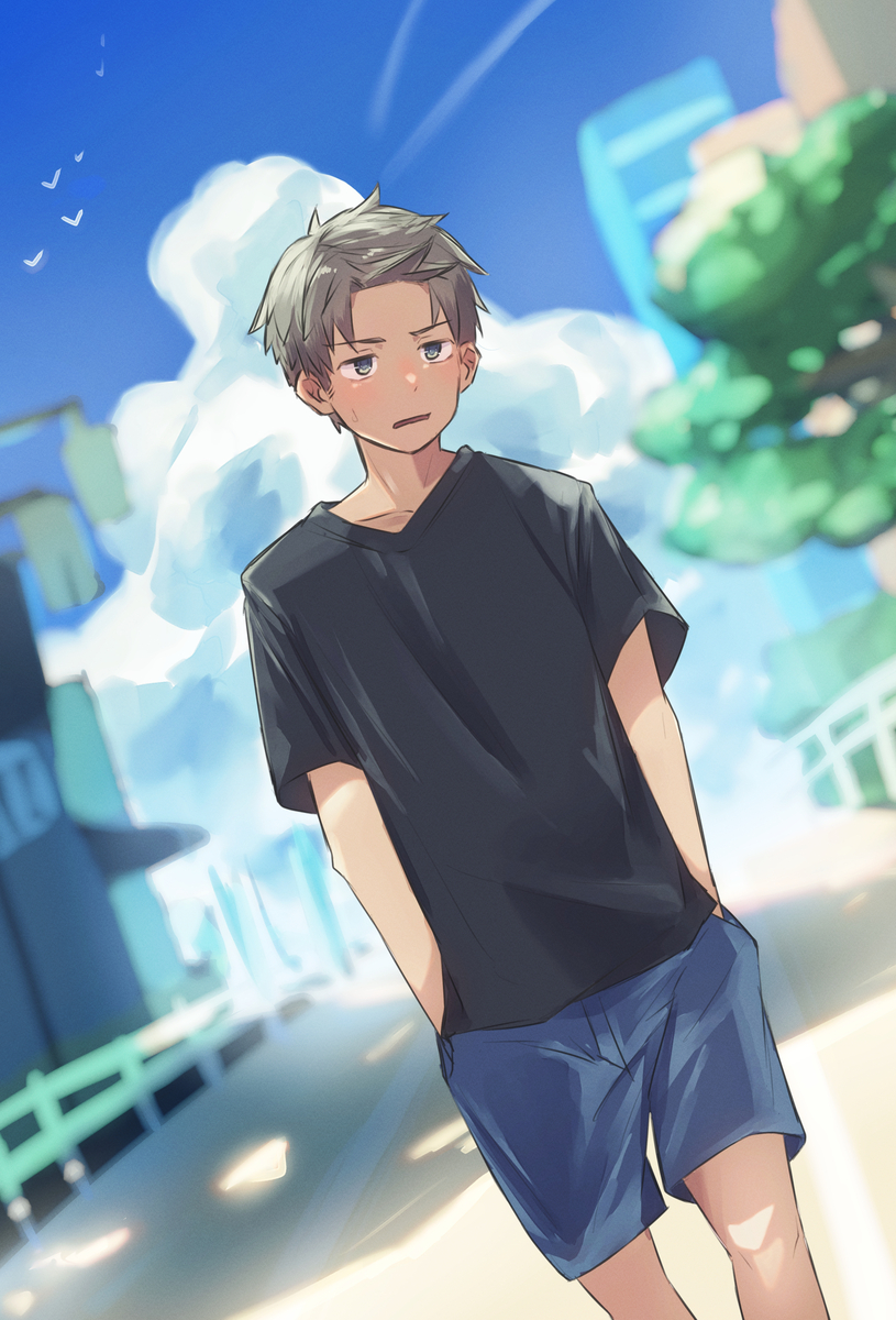 This is a pixiv picture whose title is 夏だ….