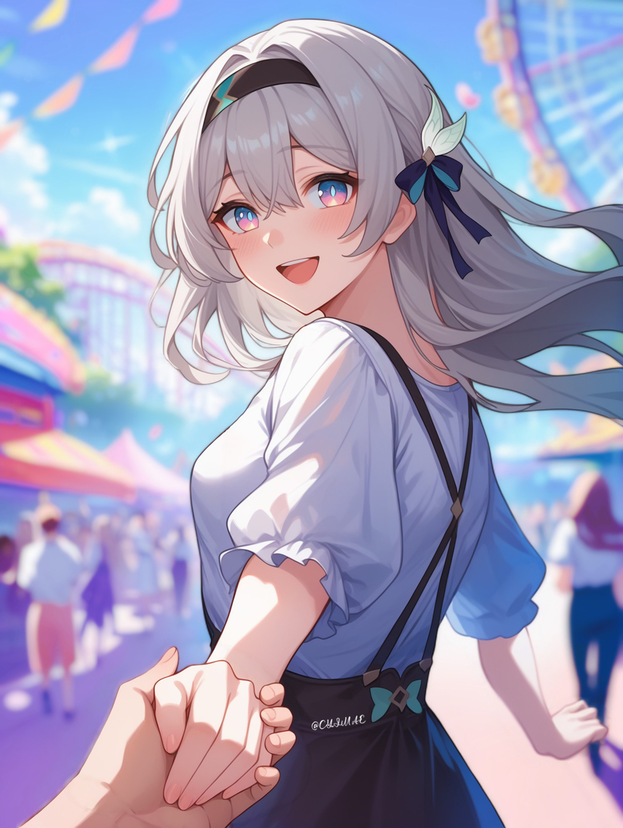 This is a pixiv picture whose title is 崩坏星穹铁道 流螢 - 男友の視点 👩🏻‍🤝‍👩🏼.