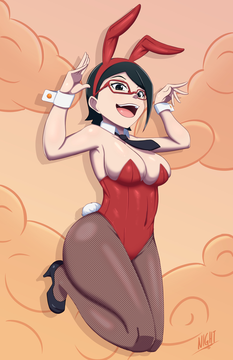 This is a pixiv picture whose title is Sarada Bunnigirl.