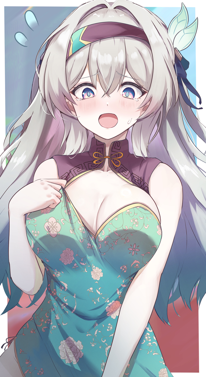 This is a pixiv picture whose title is セクシーチャイナ服を着たホタル.