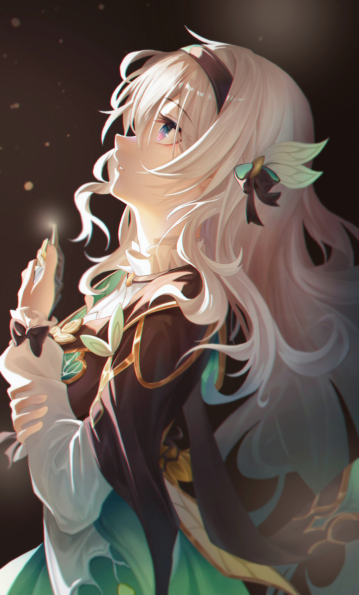 This is a pixiv picture whose title is 流螢.