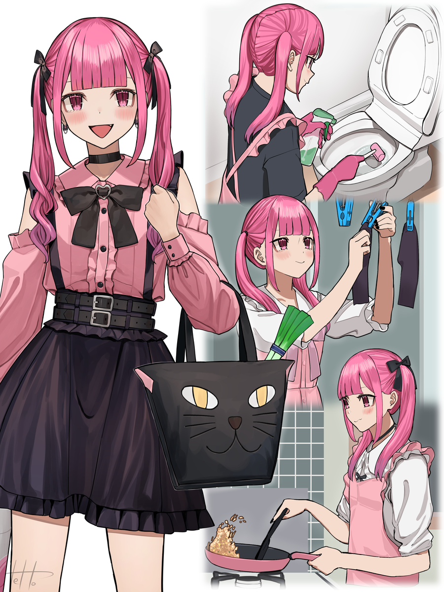This is a pixiv picture whose title is 家庭的な地雷系女子.