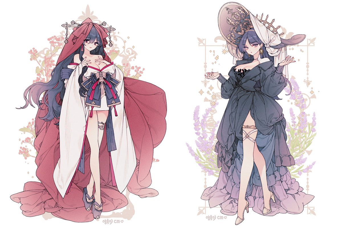 This is a pixiv picture whose title is 🍎cm🖤.