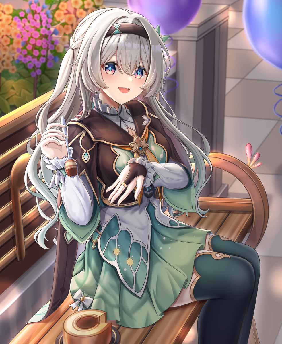 This is a pixiv picture whose title is 黄金の刻の片隅.