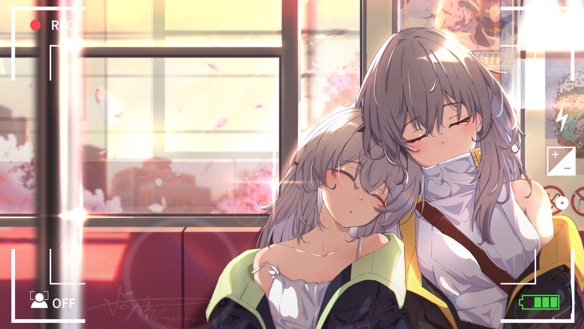 This is a pixiv picture whose title is 和流萤的一日约会后.