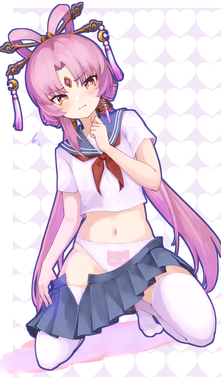 This is a pixiv picture whose title is セーラー服符玄ちゃん.