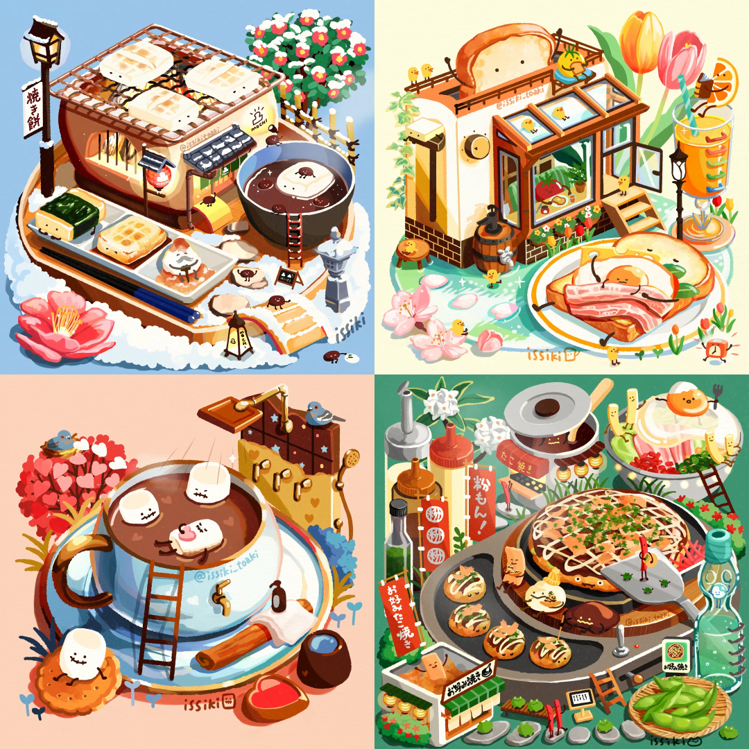 This is a pixiv picture whose title is 2024年上半期.