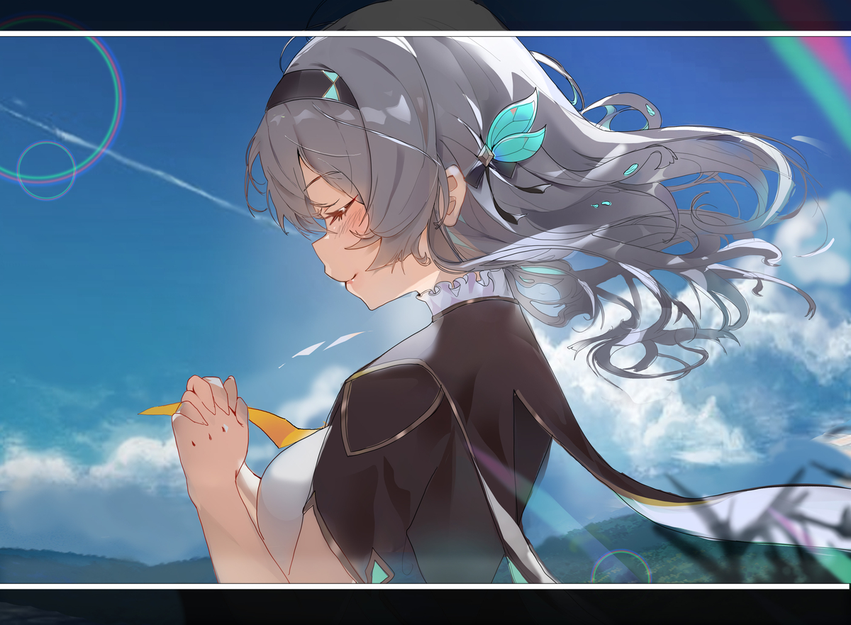 This is a pixiv picture whose title is 流萤.