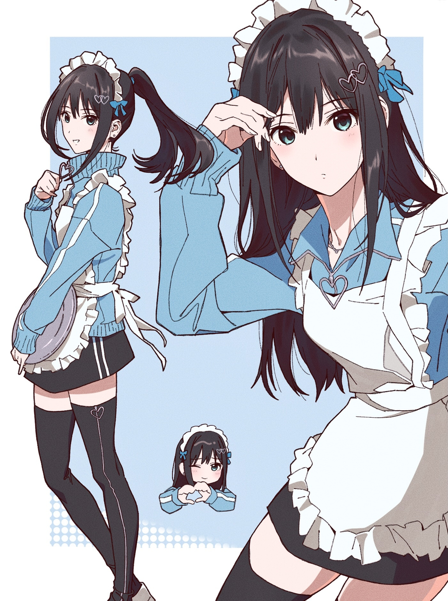 This is a pixiv picture whose title is ジャージメイド渋谷.