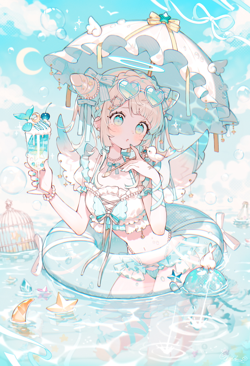 This is a pixiv picture whose title is Dreamy Lagoon.