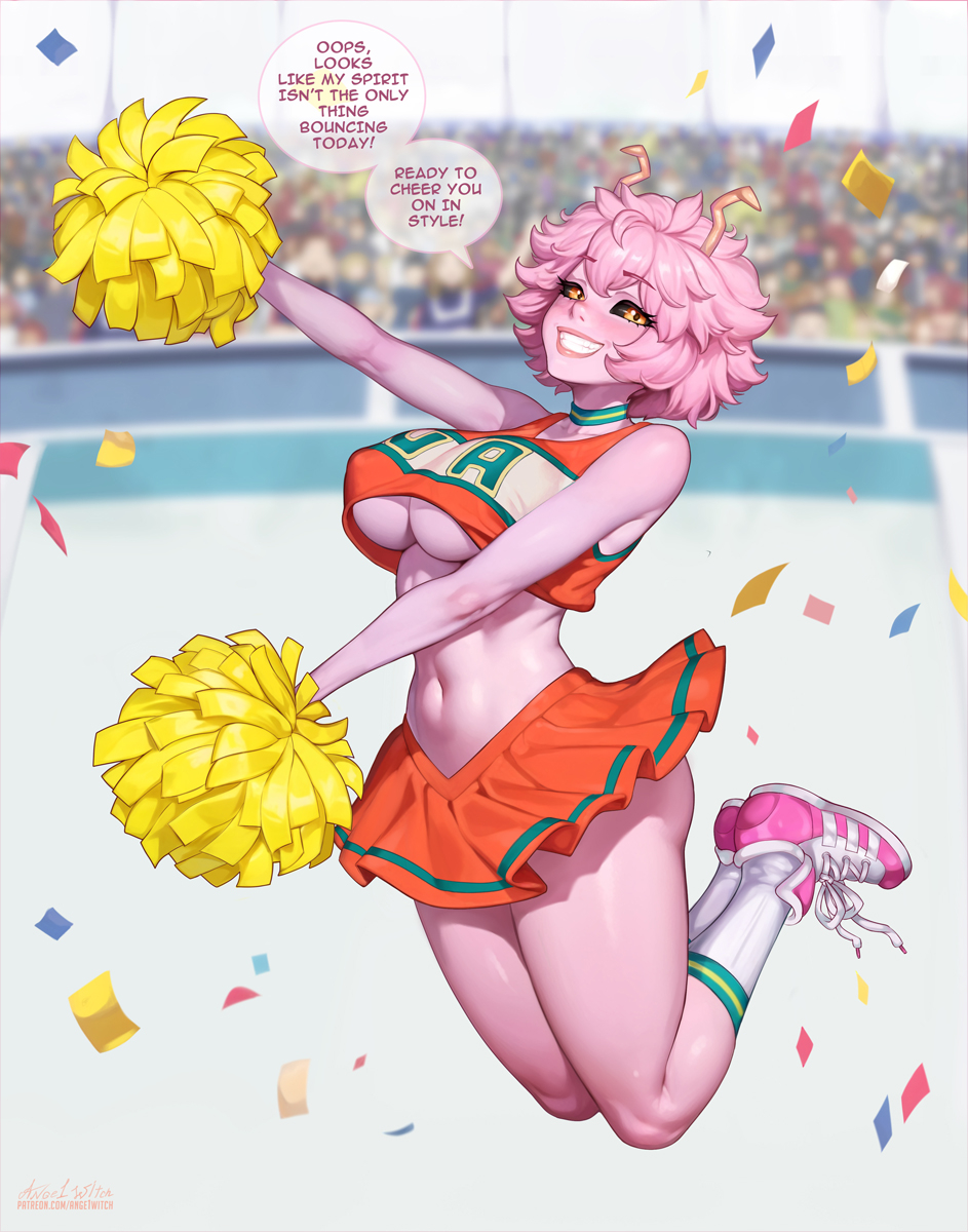 This is a pixiv picture whose title is Mina Ashido.