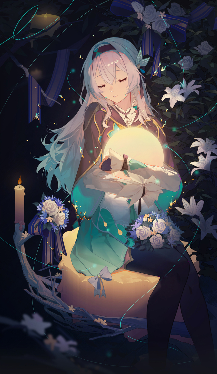 This is a pixiv picture whose title is 燃燒，直至照耀未來.