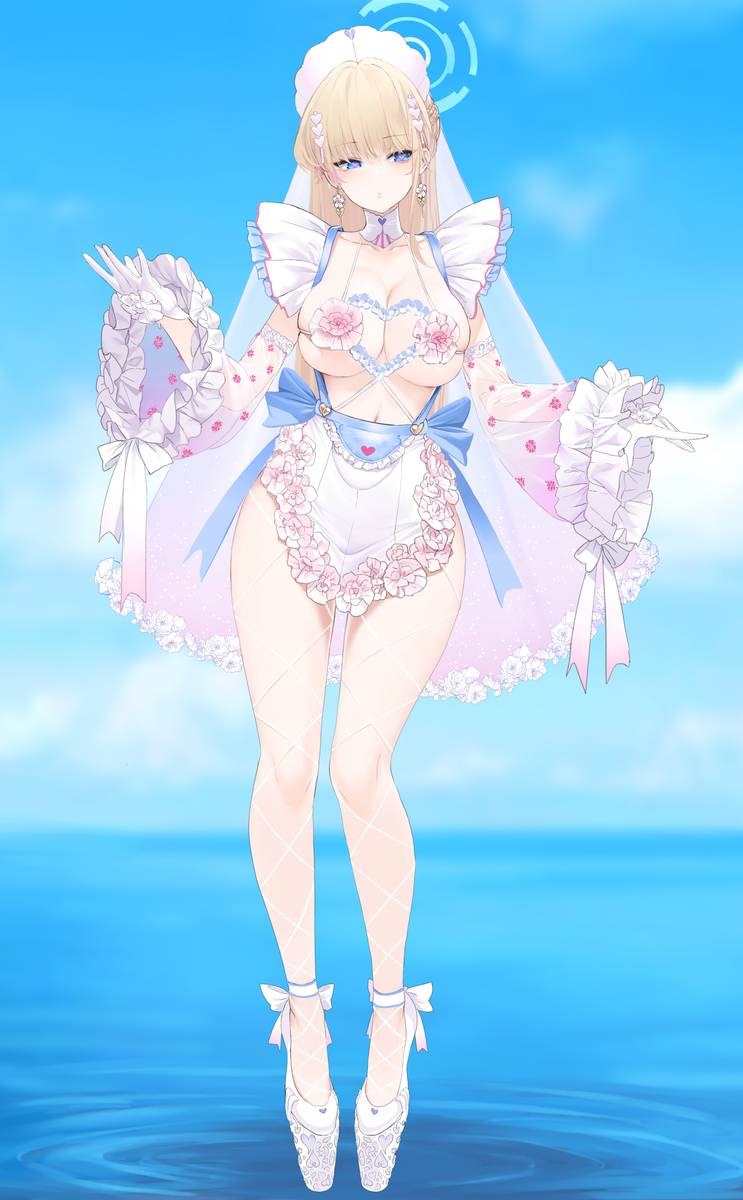 This is a pixiv picture whose title is Toki Bride Maid.