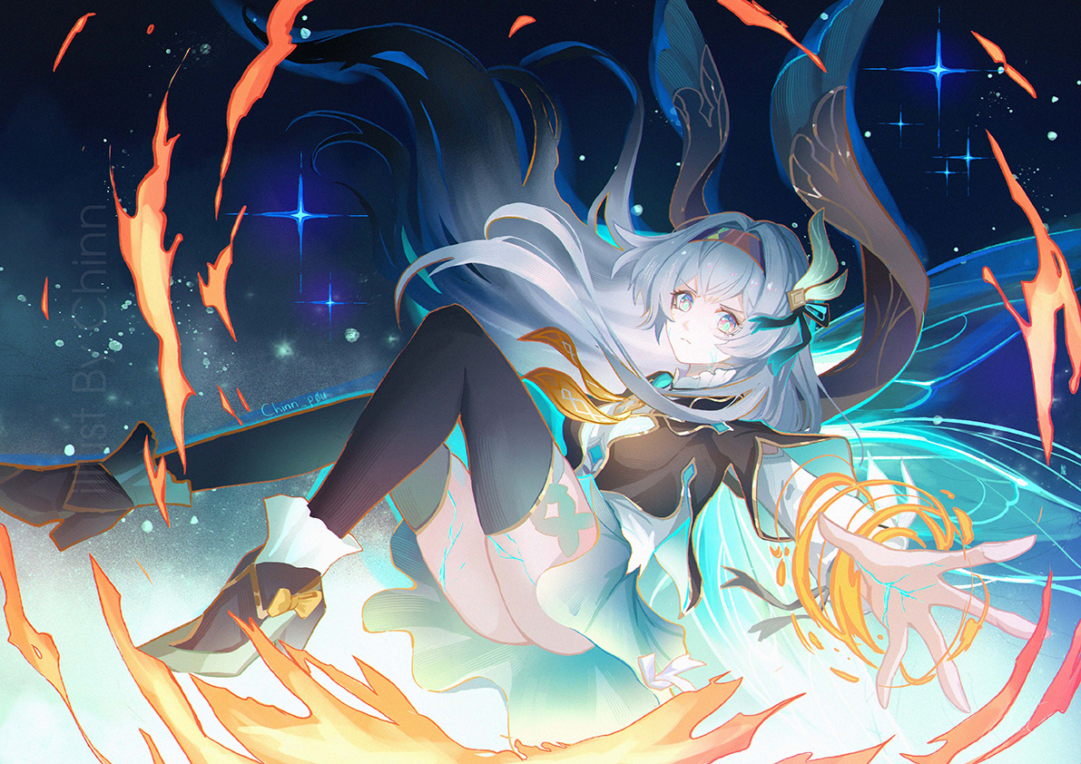 This is a pixiv picture whose title is Firefly.