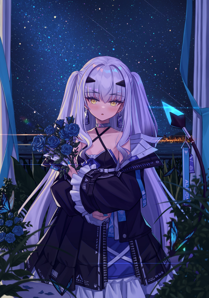 This is a pixiv picture whose title is 流星群.
