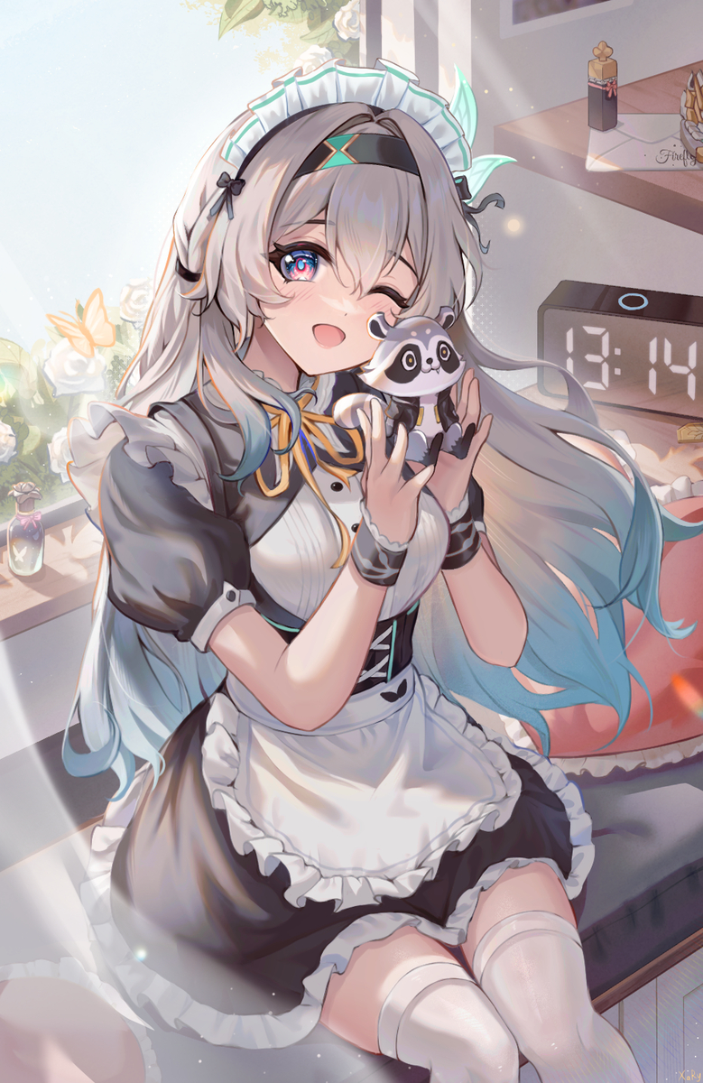 This is a pixiv picture whose title is 流螢 ホタル.