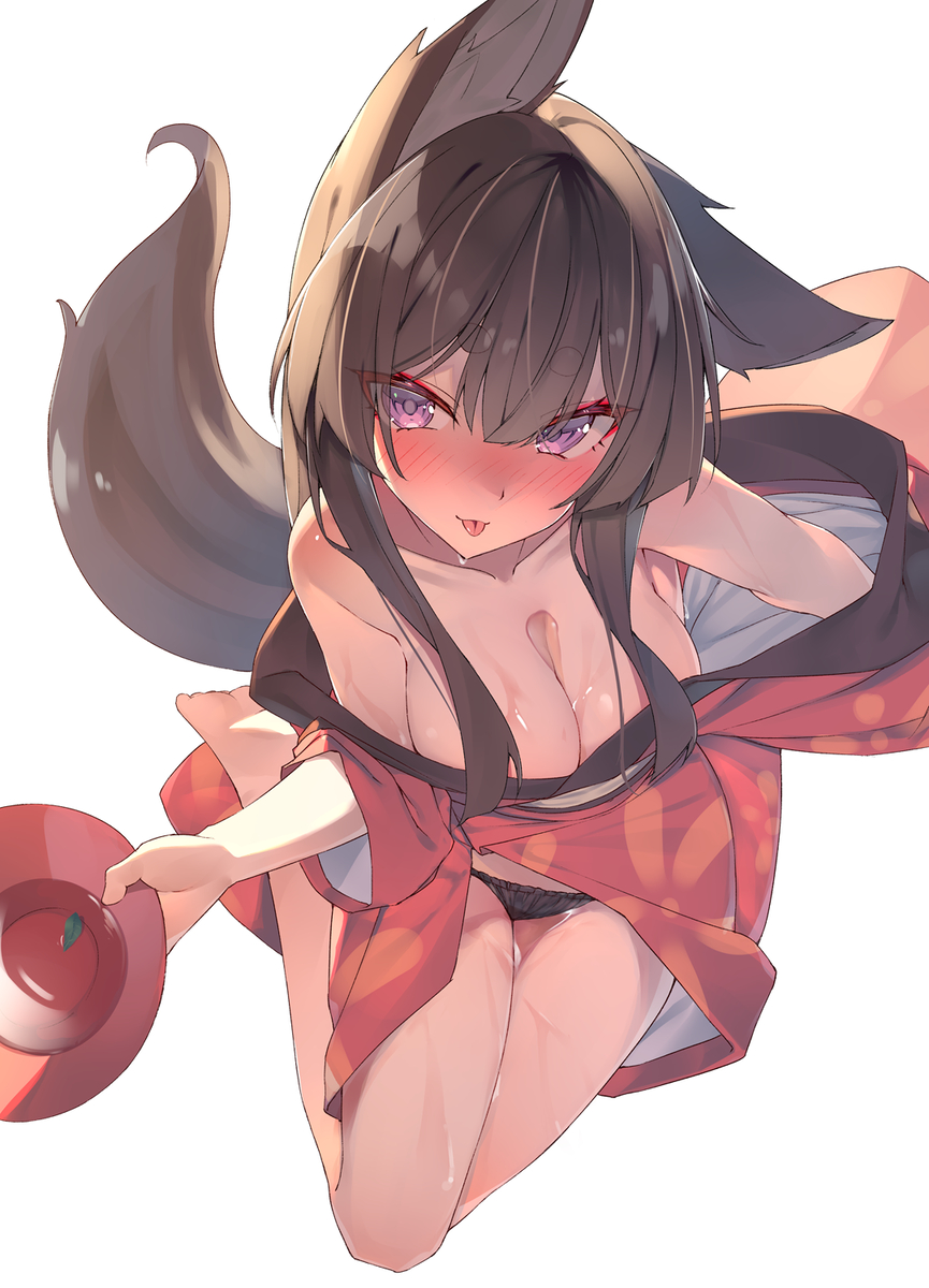This is a pixiv picture whose title is 黒い狐.