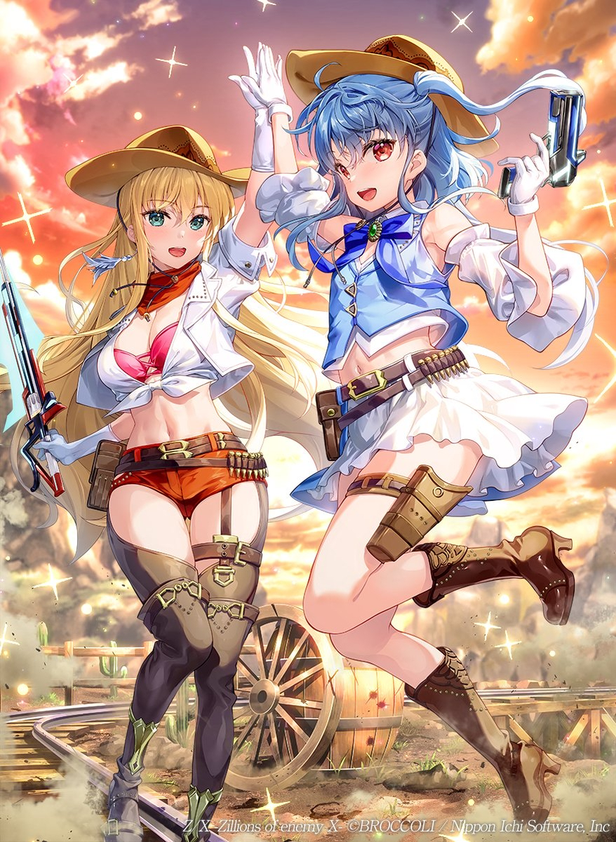 This is a pixiv picture whose title is ウェスタン あづみ＆リゲル.